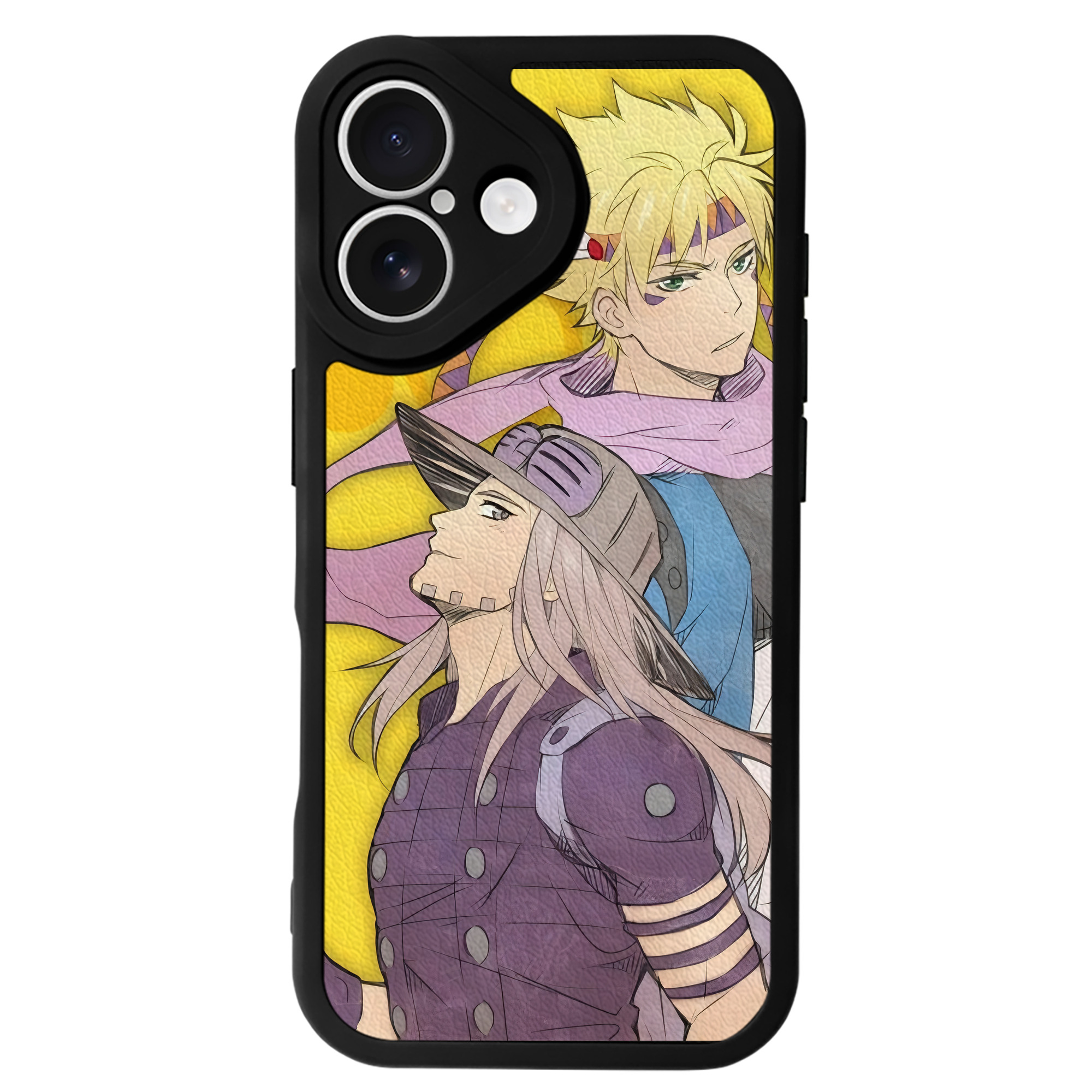 （画像用） ジョジョの奇妙な冒険 JoJo's Bizarre Adventure 【iPhone 16シリーズ対応】シリコンスマホケース（レザー調） 材質：シリコン